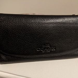 Coach Black Leather Wallet